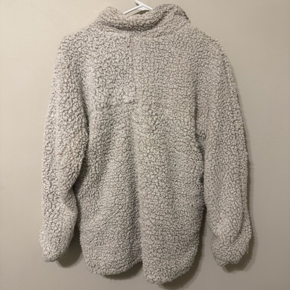 Altar'd State Cream Sherpa Pullover - Picture 2 of 3